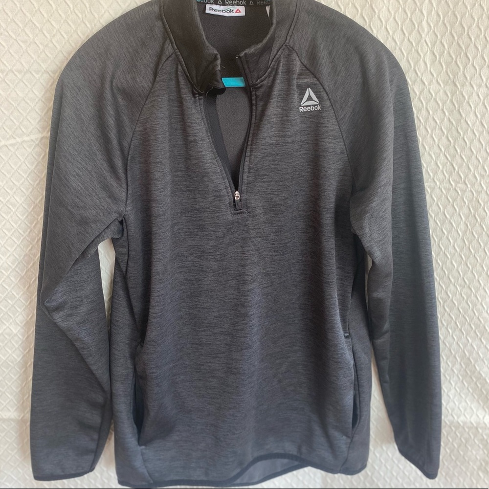 Reebok sport pull over. Partial Zip. Small.